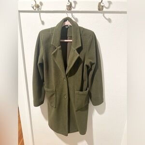 Elegant Olive Teddy Jacket for Women